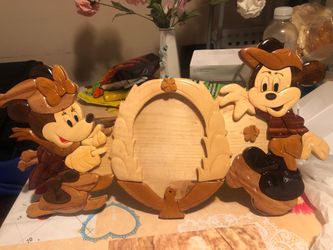 Mickey Mouse picture wood frame