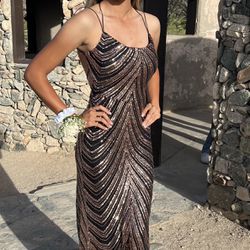 Sequin Prom Dress Asking $80 OBO