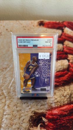 1996 Skybox Premium Kobe Bryant Rookie PSA 8