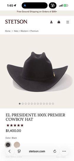 Stetson El predisdente cowboy hat