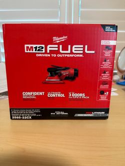 Milwaukee M12 FUEL 6" Random Orbital Sander Kit (3/16") 2584-22CX
