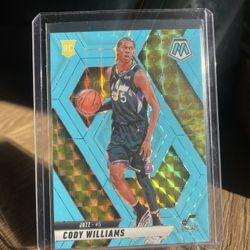 2024-25 Fluorescent Blue Cody Williams Card