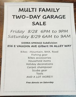 GARAGE SALE IN GILBERT