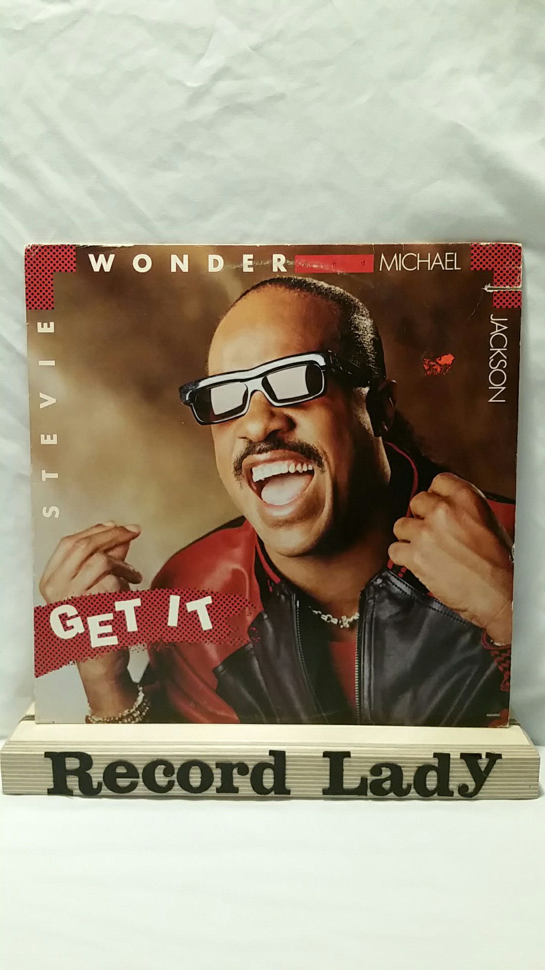Stevie Wonder And Michael Jackson "Get It" vinyl record Funk / soul