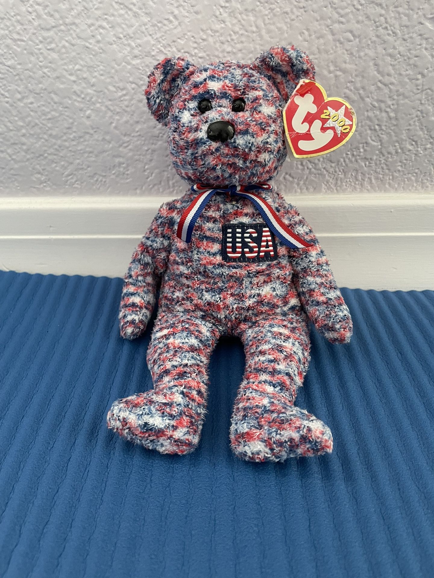 Rare Proud to be An American (USA) The Bear Ty Beanie Baby Collectible