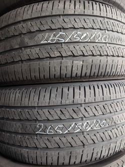 (2) USED 265/50/20 WITH GOOD TREAD!