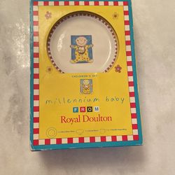 Royal Doulton Millennium Baby Plate, Bowl and Mug Set