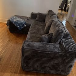 104" Cloud Sectional Couch with L-Shape Chaise