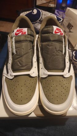 Nike Air Jordan 1 Low Olive Sneakers