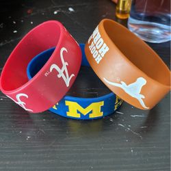 3 Pack College Wristbands 