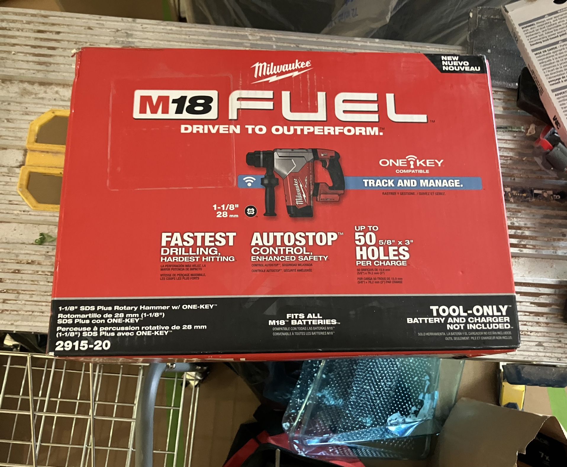 Milwaukee M18 Fuel Brushless Sds Plus 1-1/8 In Rotary Hammer