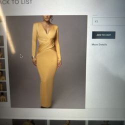 Yellow Dress - Wedding Guest ( Yellow Rowan Plunge Maxi Dress )