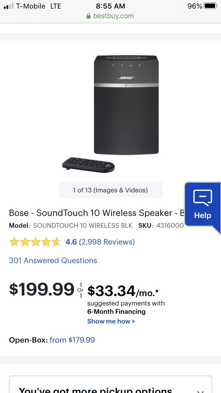 Bose sound touch speaker