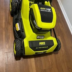 Ryobi lawn mower 40v ho brushless