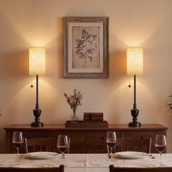 Set of 2 Table Lamps 28" Tall