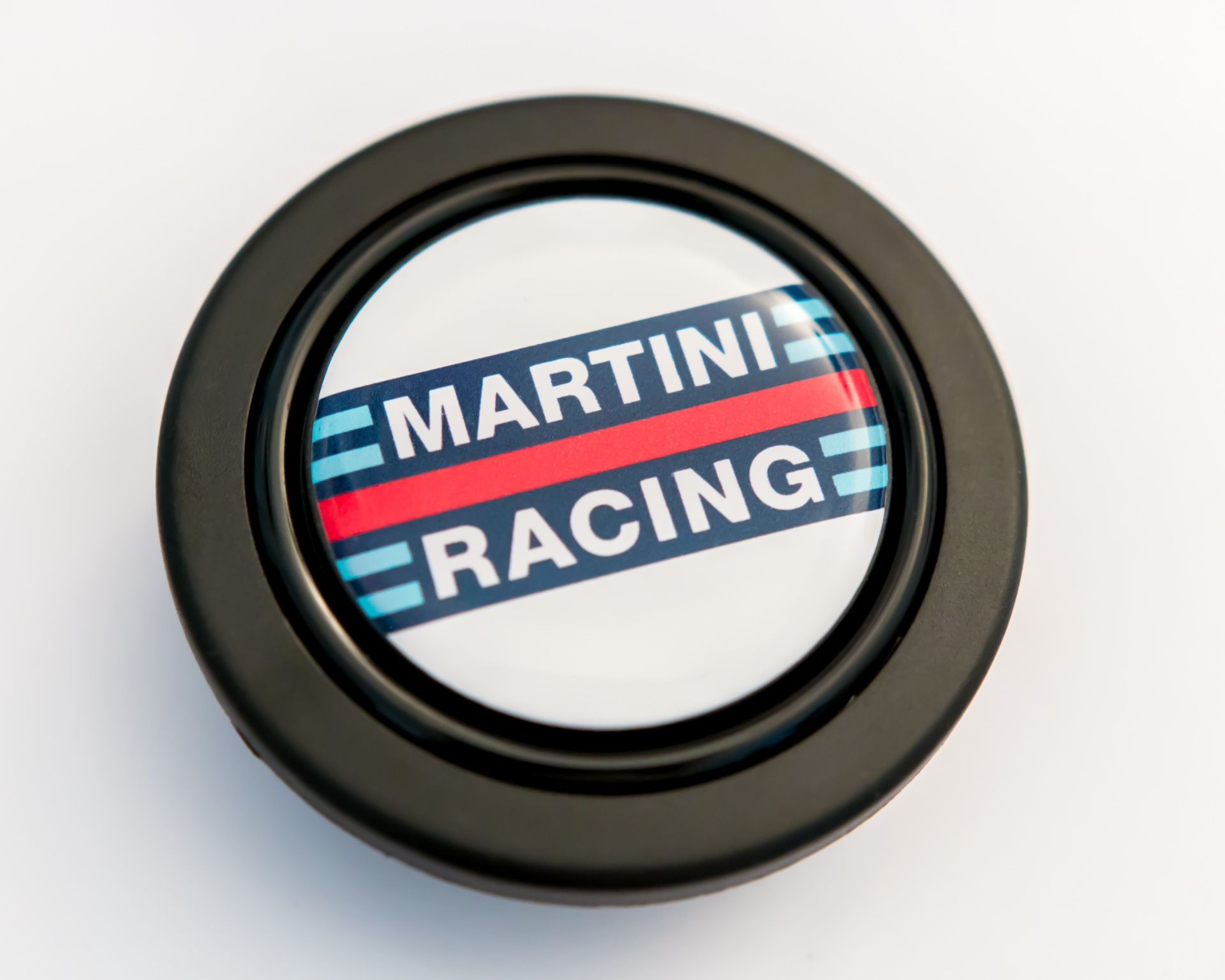 Martini Racing Horn Button (Momo Steering Wheel Nardi OMP Sparco NRG) Porsche 911 924 944 Turbo Lancia Rally BMW