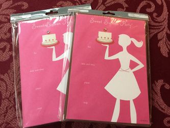 20 Invitations to "Sweet sixteen " birthday