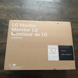 LG 32MR50C 32’ Curved Monitor Brand New Sealed