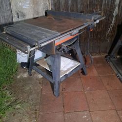 Table Saw  With Band Saw And Chop Saw