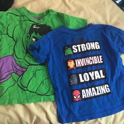 5T Marvel shirts for Toddlers