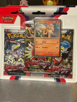 Pokemon Scarlet & Violet 3 Pack Blister Arcanine
