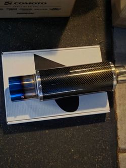 Carbon Fiber Burnt tip universal muffler.