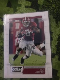 2019 Score Football Josh Jacobs Oakland Raiders Rookie #383