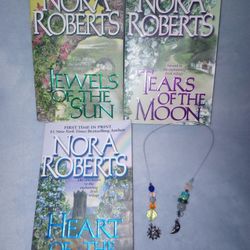 Nora Roberts The Irish Trilogy 3 Books Handmade Beaded Bookmarker 