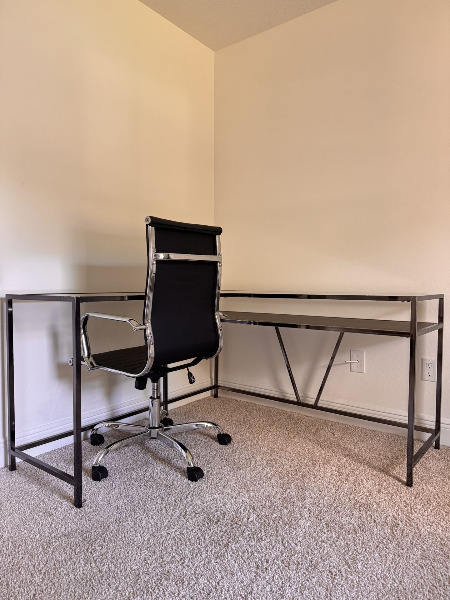 Desk + Office Chair Set – $150 (or sold separately)