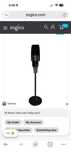 Beige automatic hand sanitizer dispensers and stands.