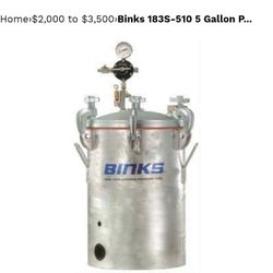 Binks Pressurized Tank 