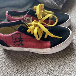 Boys Bart Vans Size 1 Great Condition Worn Once 