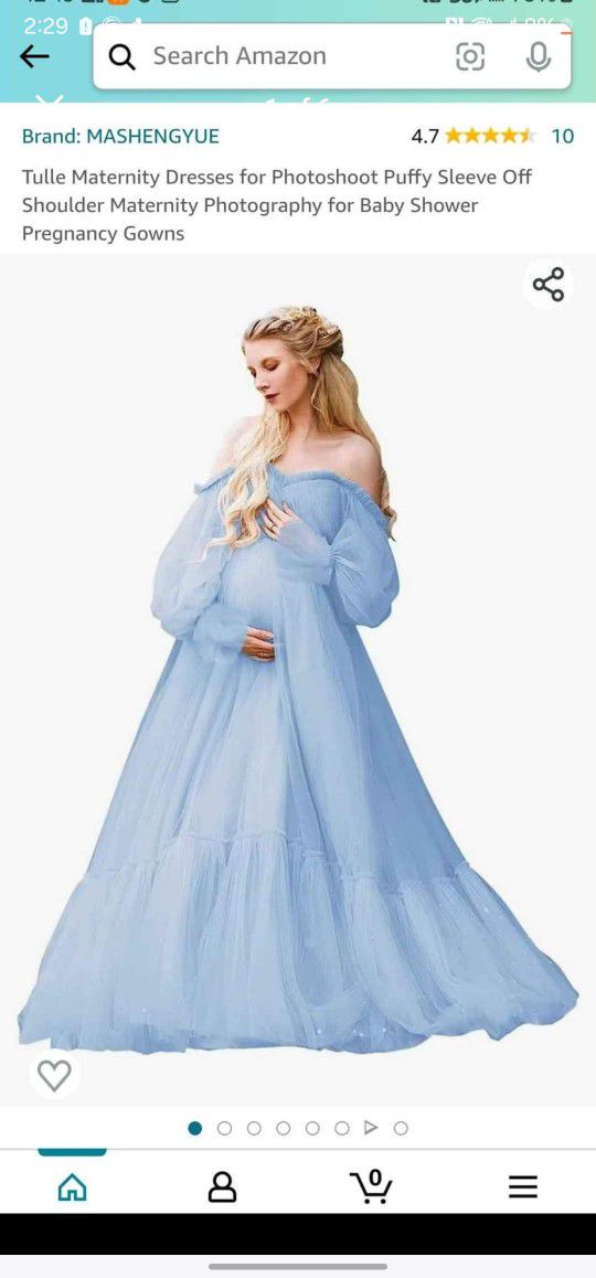 Tulle Maternity Dress