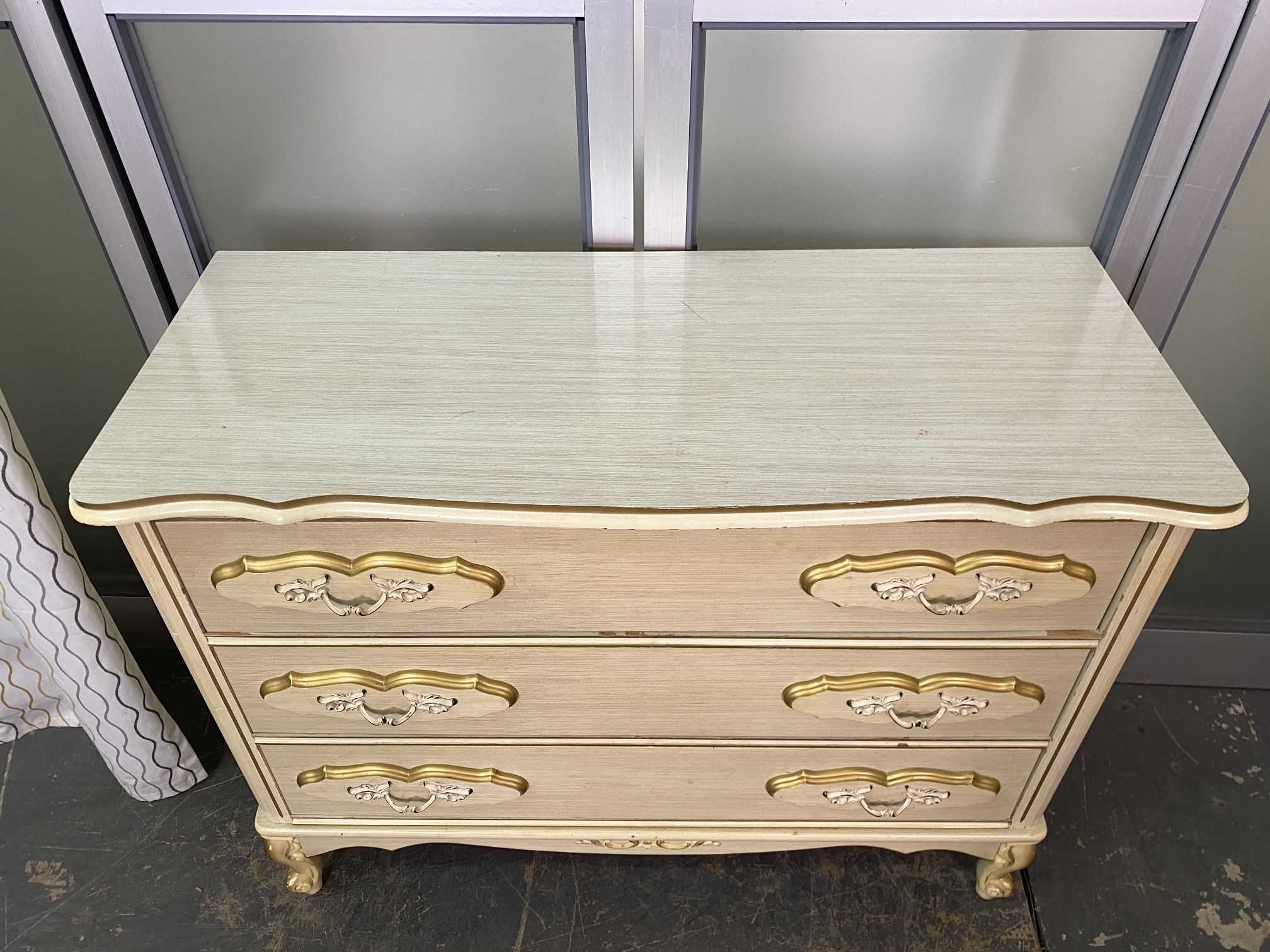 Vintage 3-Drawer French Provincial Dresser