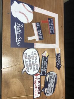 Baseball photo props