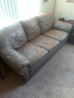 Leather couch