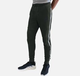 Nike Tech Fleece Joggers Reflective Accents Sequoia Black IM6540-355 Size XXl