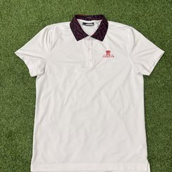 J.Lindeberg Karter Golf Polo Wynn Golf Club | Medium | White Performance