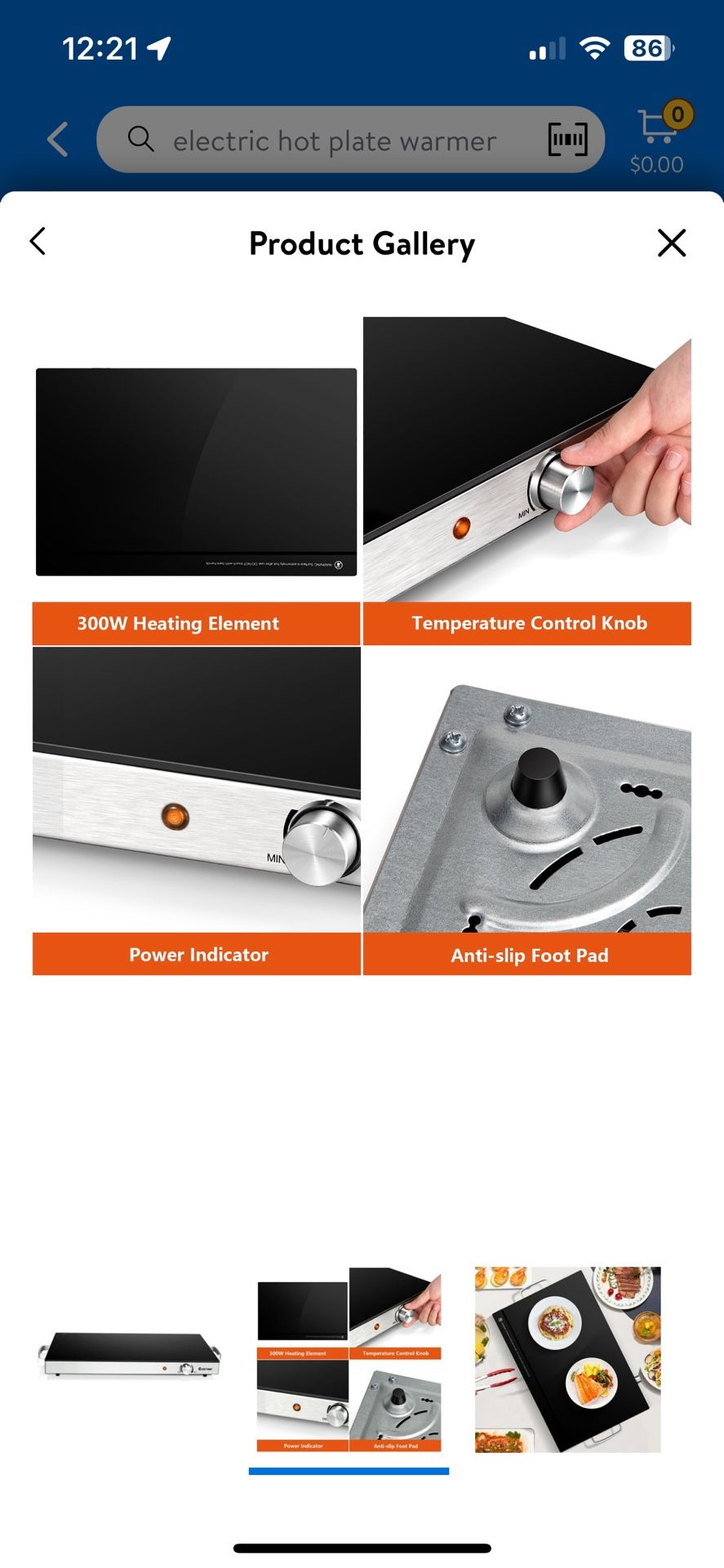 Electric Hot Warming Plate