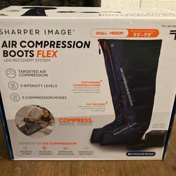Small-Medium: Sharper Image Air Compression Boots – Like New – Small-Medium (5'0"-5'8") – $89
