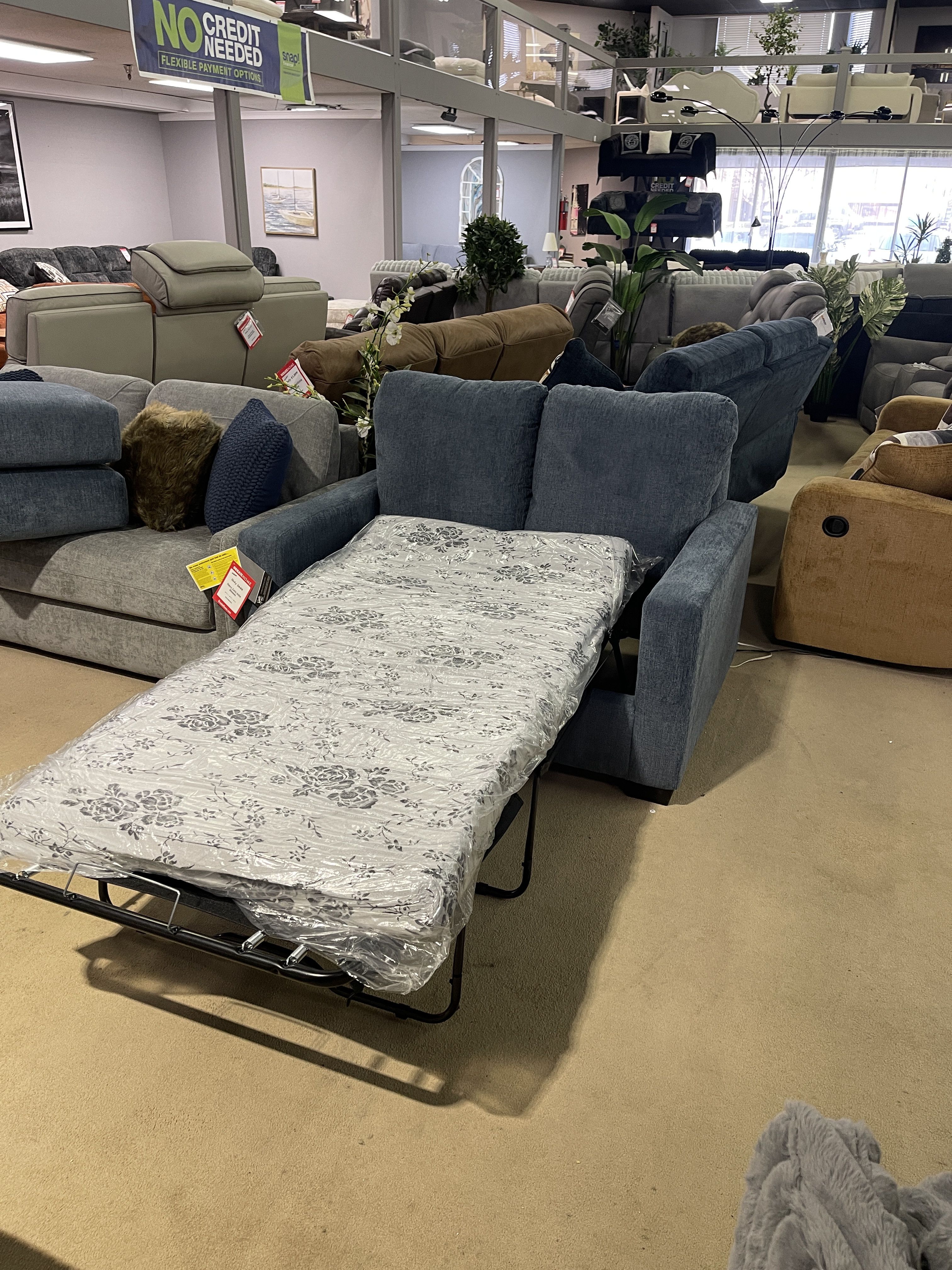 Navy Twin Sofa Sleeper
