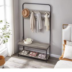 Coat Rack Shoe Bench