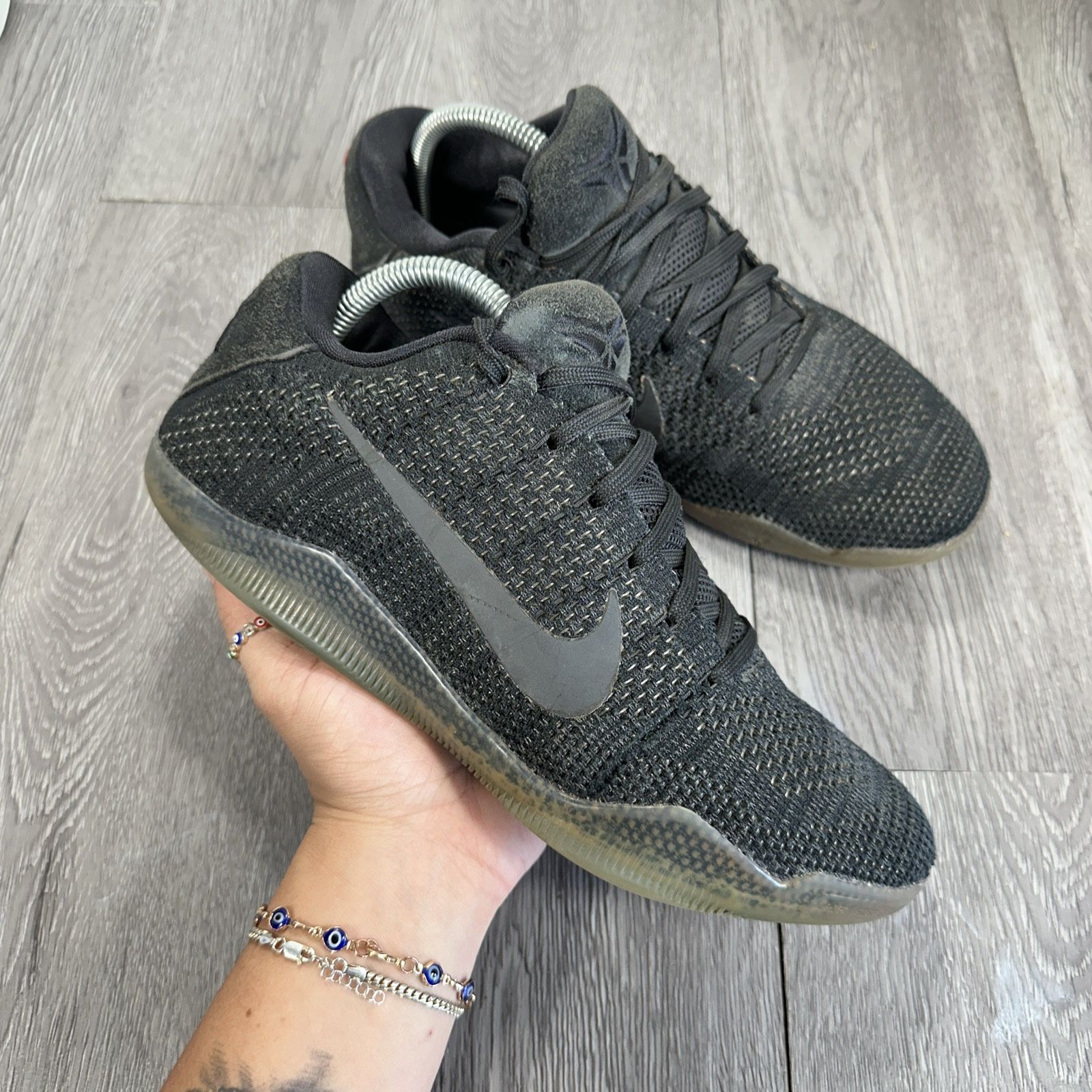 Nike Kobe 11 Elite Low Black Space Flyknit Reflective 822675 001