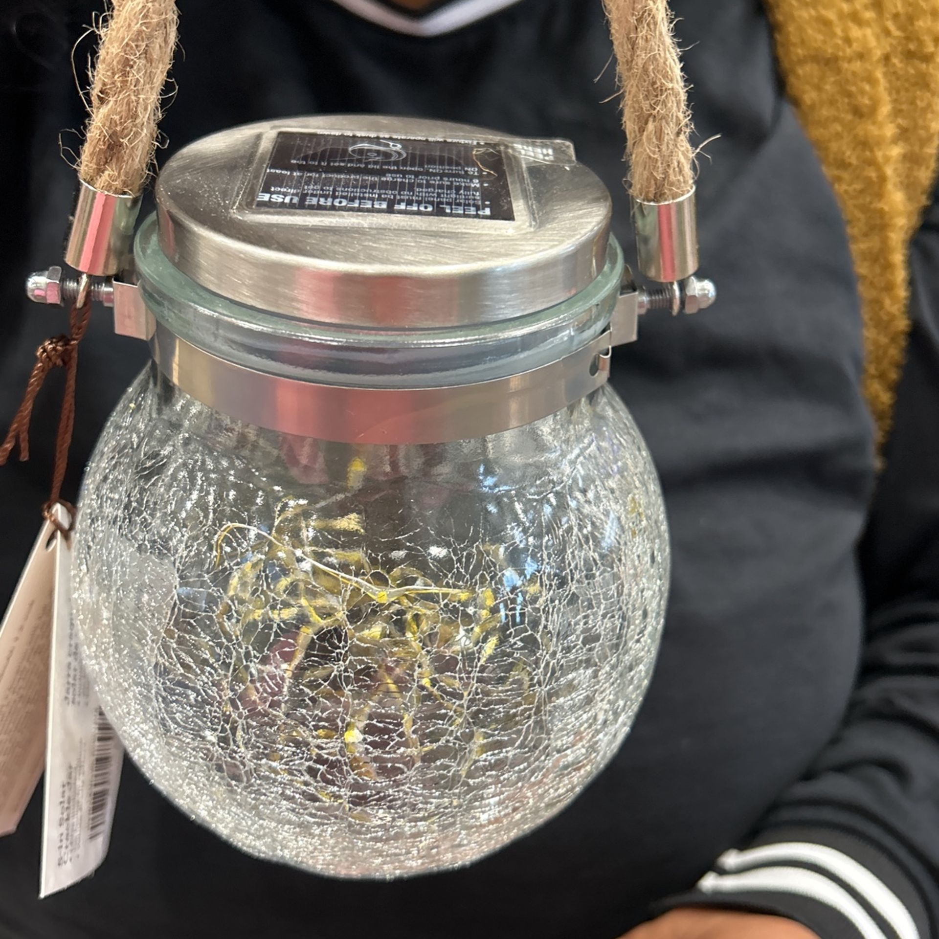 Solar crackle Jars