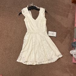 Mini White Dress 