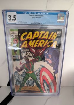 Captain America #117 Comic CGC 3.5 - 1st Falcon & Redwing (Off-White/White Pages)