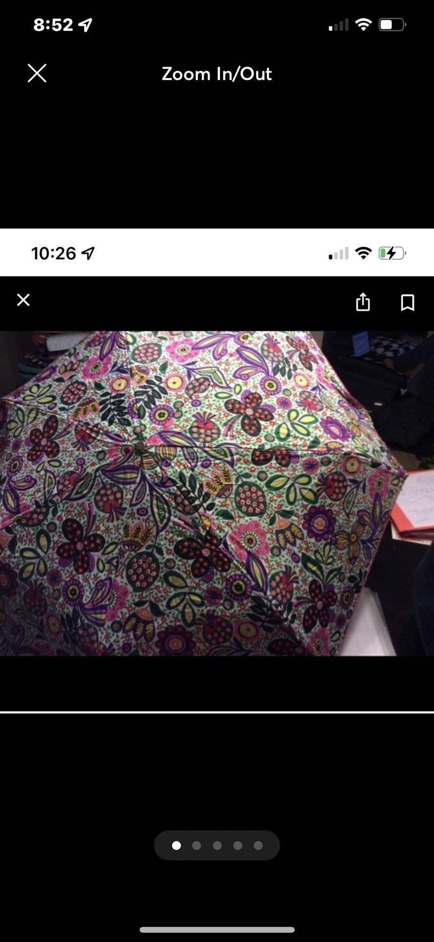 Viva la vera vers bradley vintage retired automatic umbrella & sleeve