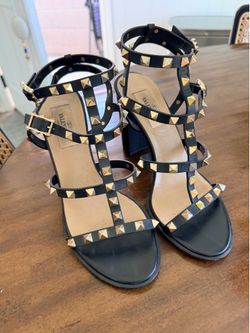 Valentine black rockstud 37 1/2