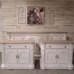 Refinished 3pc Dresser Set 