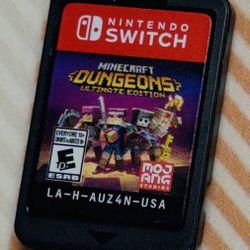 Minecraft Dungeons Ultimate Edition Nintendo Switch Cartridge Only - TESTED K199